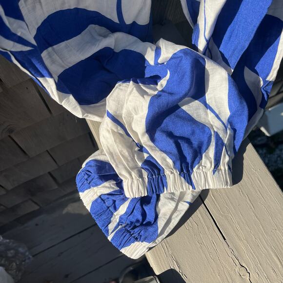 CUPSHE NWT Beachy Smocked Waist, Tapered Leg, Cover-Up Pants, Size M - Picture 3 of 3